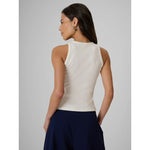 Women's slim ribbed knit top 4F