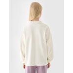 Girls' longsleeve plain 4F Junior 4FJRAW24TLONF438-11S hosszú ujjú póló