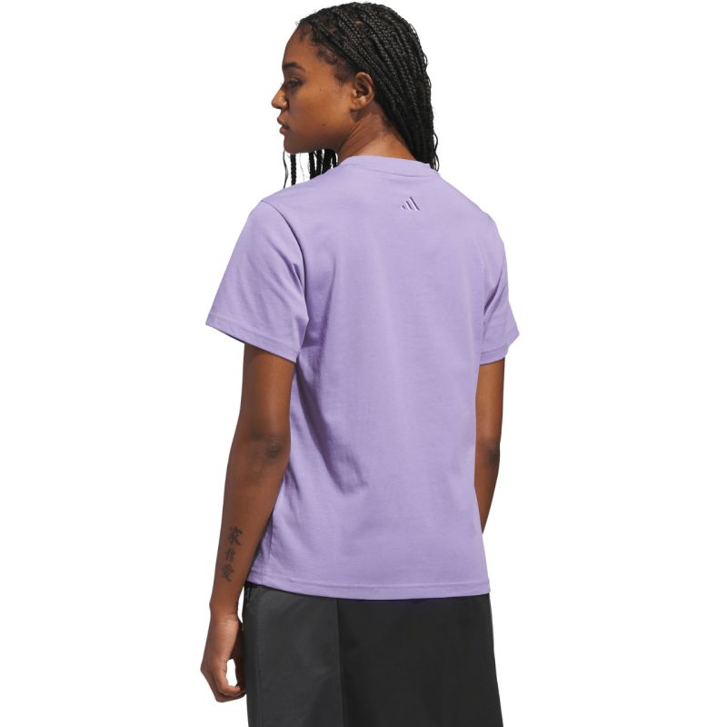 Adidas Cursive Women's T-Shirt Light Purple 2xs póló