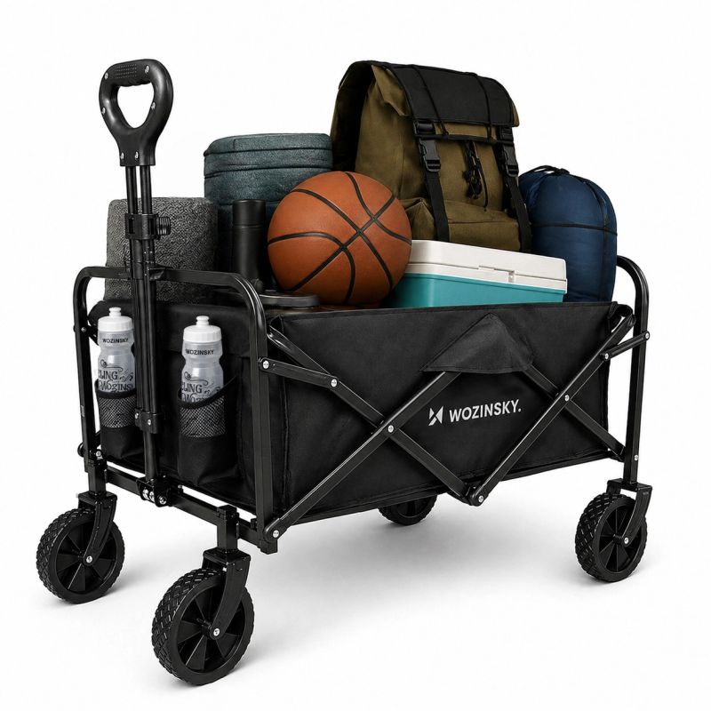 Wozinsky WZP-80 beach, tourist, garden, durable, wide wheels, up to - black fekete elektronika 304004-210220