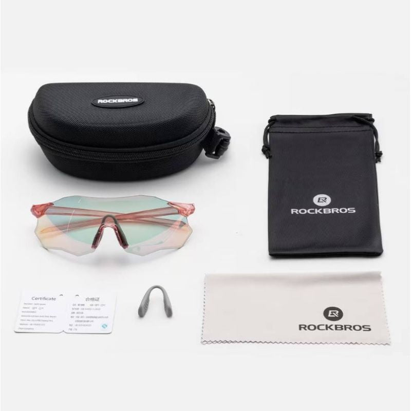 Rockbros glasses with photochromic 14120012001 pink