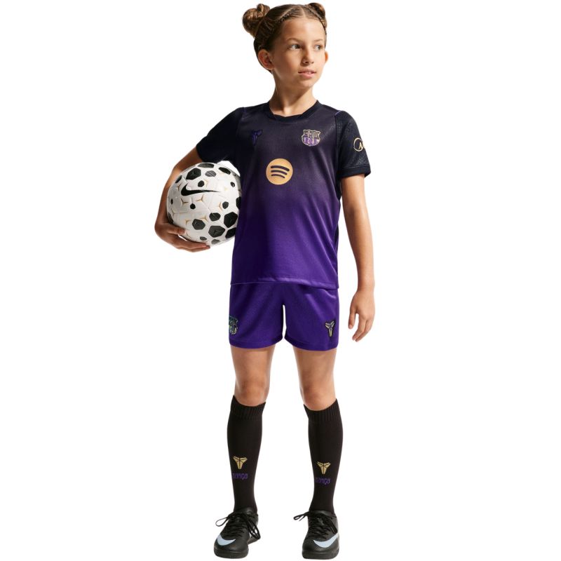 Nike FC Barcelona Stadium Away 2026/27 Kids' Soccer Kit Purple- fekete kiegészítő II1649505