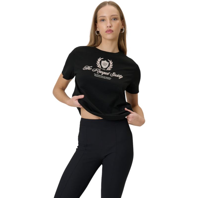 4F Women's T-shirt F2738 deep 20S fekete póló