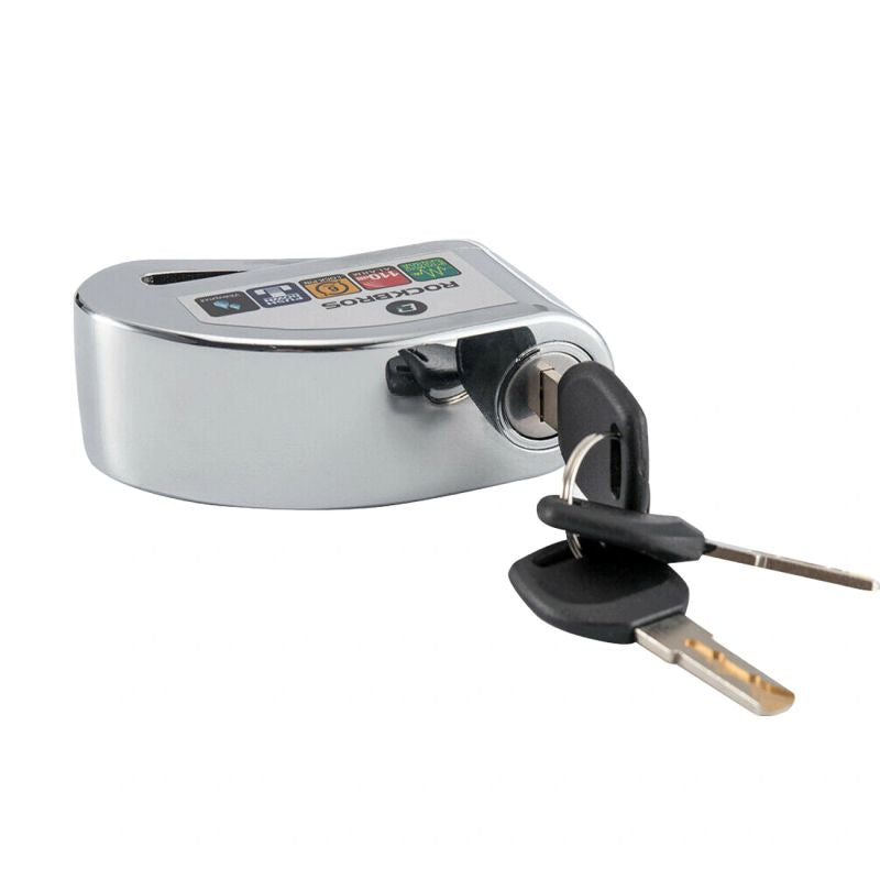 Rockbros Bike Lock with Alarm and Disc Lock - Orange pomarańczowy kiegészítő LBAYG8308-211811