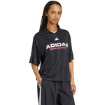 adidas Tiro Q4 Polo Women's T-Shirt Black JN2749 Ruházat