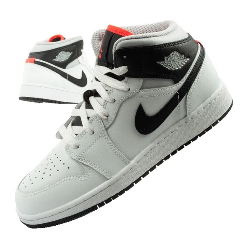 Nike Air Jordan 1 women's high-top sports fashionable sneakers white fekete cipő