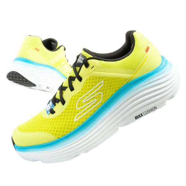 Skechers Max Cushioning Men's Lightweight Lime Running Shoes General