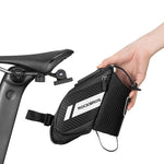 Rockbros C32BK saddle bag 1.5 l with water bottle pocket - black fekete water bottles, training equipment, bags