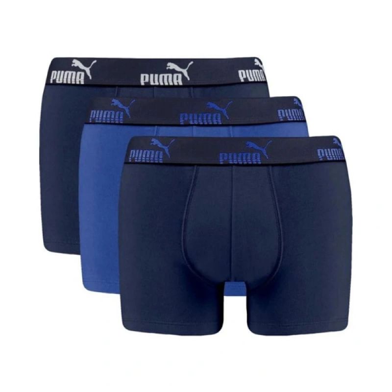 Puma Men's Boxershorts 3PAK Boxer Briefs Blue Navy kék fehérnemű 701210954001