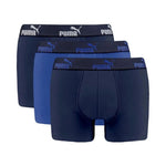 Puma Men's Boxershorts 3PAK Boxer Briefs Blue Navy kék fehérnemű 701210954001