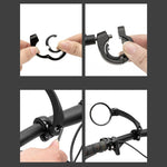 Wozinsky WLR-01I Rearview Left Bicycle Mirror - Black fekete elektronika 304004-198886