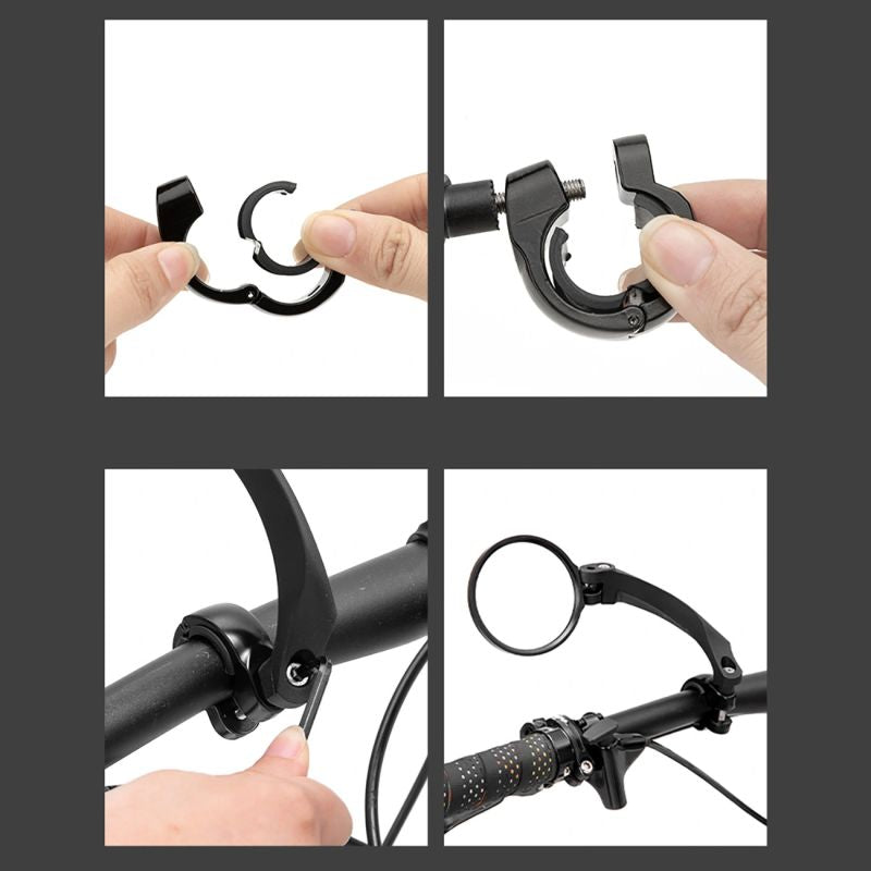 Wozinsky WLR-01I Rearview Left Bicycle Mirror - Black fekete elektronika 304004-198886
