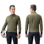 Rockbros Winter Fleece Double Layer Cycling Size M - Green zielony \ m dzseki