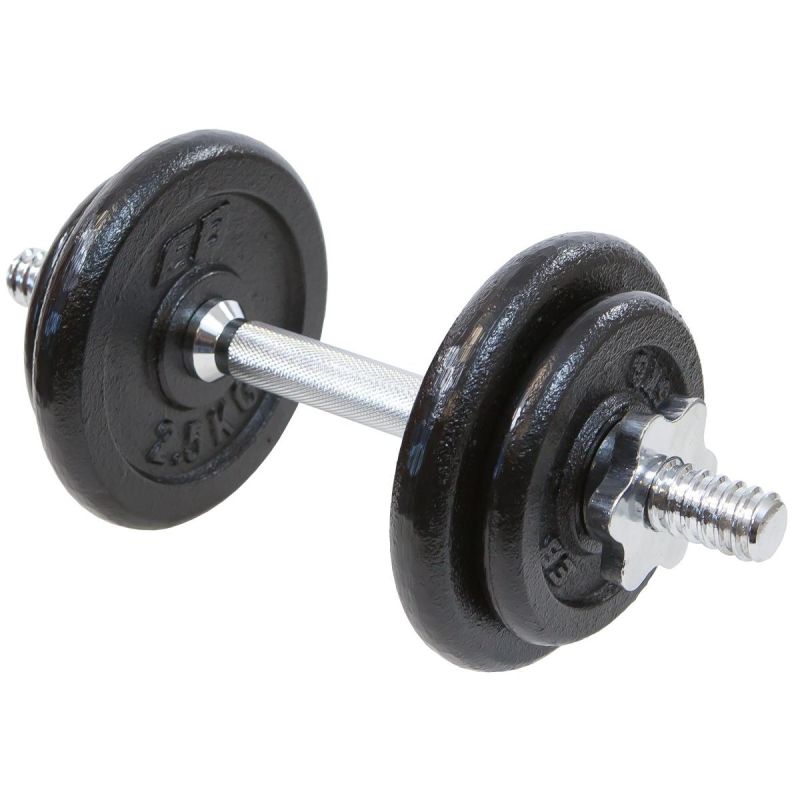 Enero Cast Iron Dumbbell 10 Kg Fit Case fekete dumbbell, strength training equipment, training equipment