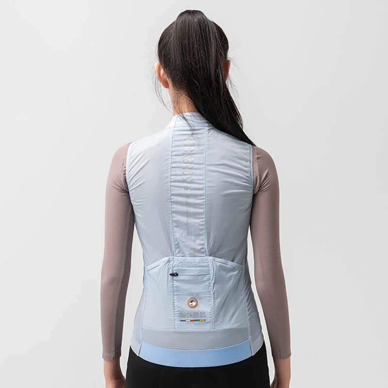 Rockbros ROAD TO SKY women's lightweight breathable cycling vest L - blue l \ niebieski mellény 0617003-211609