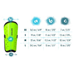 Meteor S football uniw shin guards