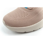 Skechers women's sports Bobs Squad Waves beige light fashionable bézs utcai cipő
