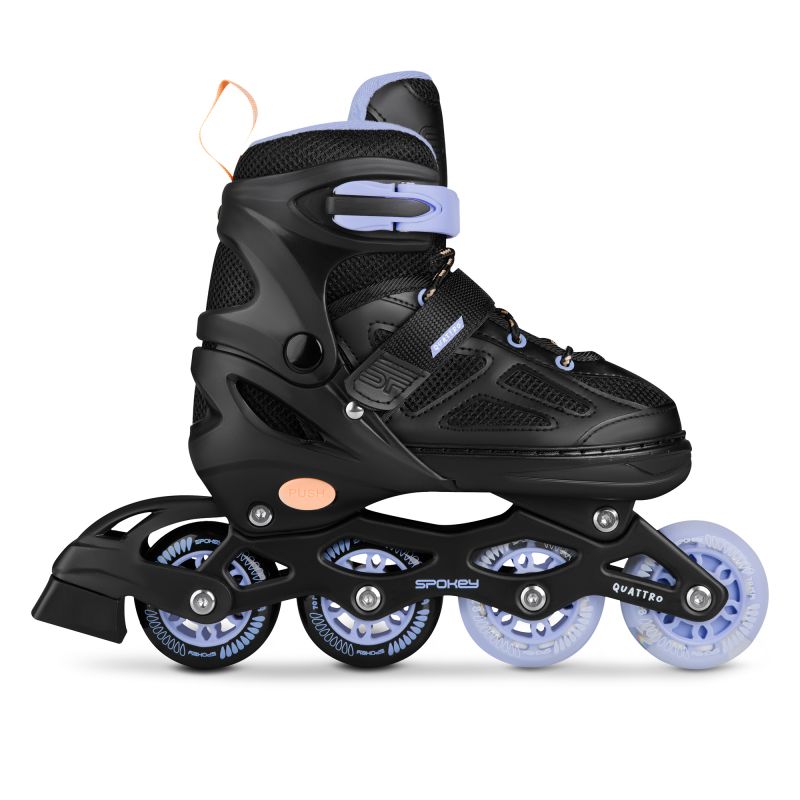 Spokey Quattro 4IN1 SPK-943430 inline skates size 34-37 BK/VT Szabadidő kiegészítő