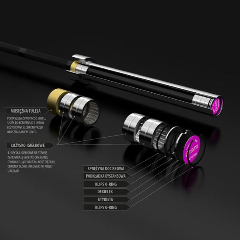 HMS premium Corsfit bar, 201cm, 15kg fekete póló 17-60-041