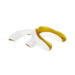 DBX Bushido Gel Mouthguard + Box - White and Gold | GelTech arany protectors and knee pads