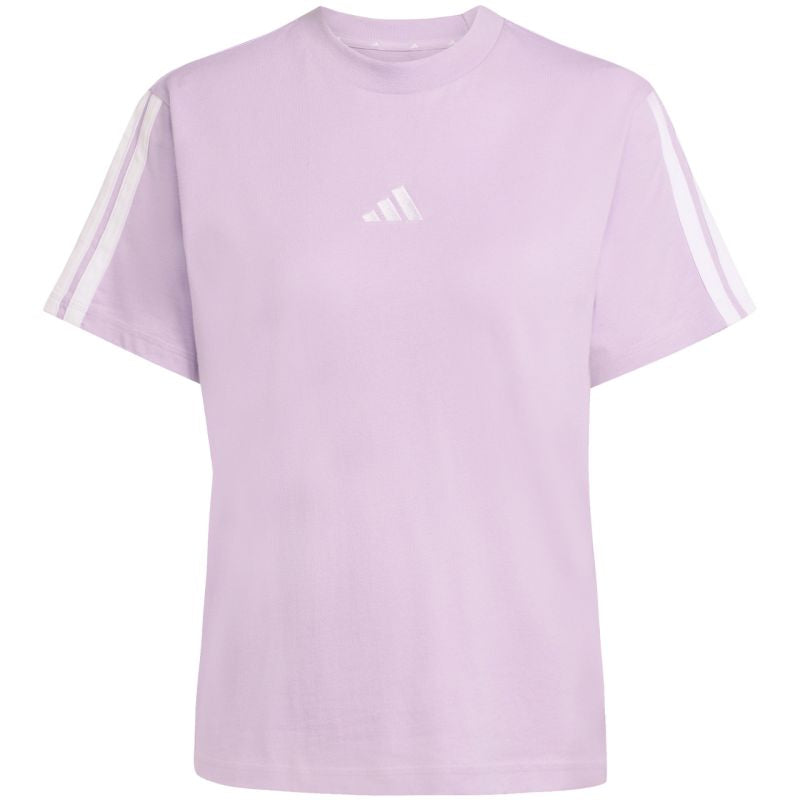 adidas Essentials 3-Stripes Cotton Women's T-Shirt Light Purple JV7362 Ruházat