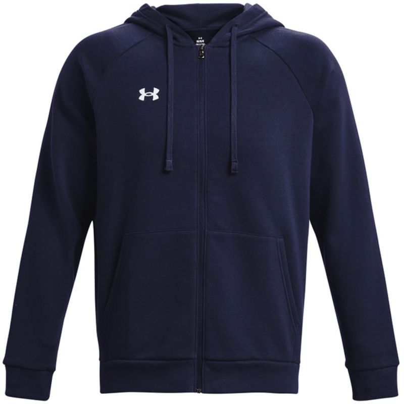 Under Armour Men’s Rival Fleece FZ Hoodie sweatshirt jacket navy 1379767 sötétkék férfi kapucnis pulóver 140649_XL