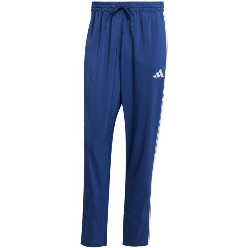 Men's adidas Essentials 3-Stripes Stanford Open Hem Blue JE6400 kék nadrág