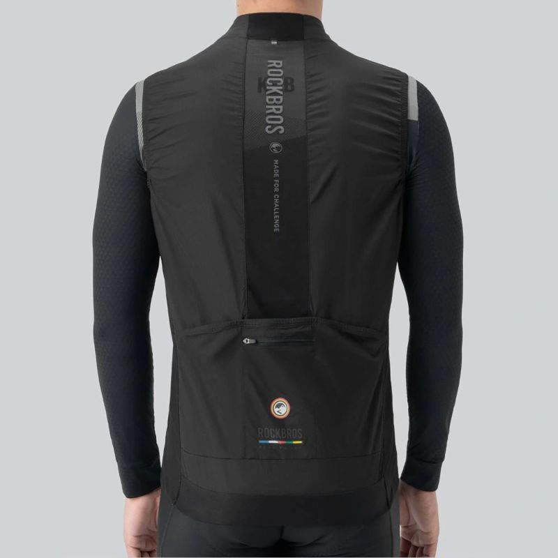 Rockbros ROAD TO SKY men's lightweight breathable cycling vest L - black l \ czarny vests