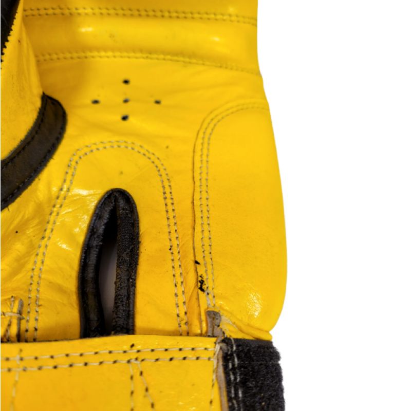 TOP TEN (W) FIGHT RTT-2 Boxing Gloves 10 oz Black and Yellow sárga kesztyű