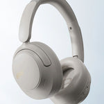 head QCY H3S Wireless On-Ear Headphones with LDAC and ANC Noise Cancellation - Gray szary headsets