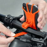 Rockbros LF436 Handlebar Clamp Phone Holder - Orange pomarańczowy phones and accessories