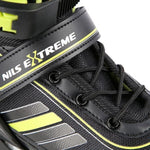 Nils Extreme Nh18191 2in1 Roller Skates -Lime Size L (39-43) With Replaceable Hockey Blade fekete görkorcsolya
