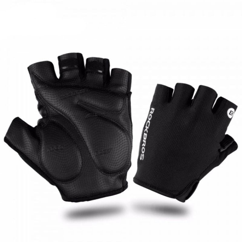 Rockbros cycling gloves, size - black fekete kesztyű