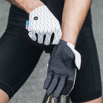 Rockbros sports gloves full spring-summer size - white and black fekete kesztyű