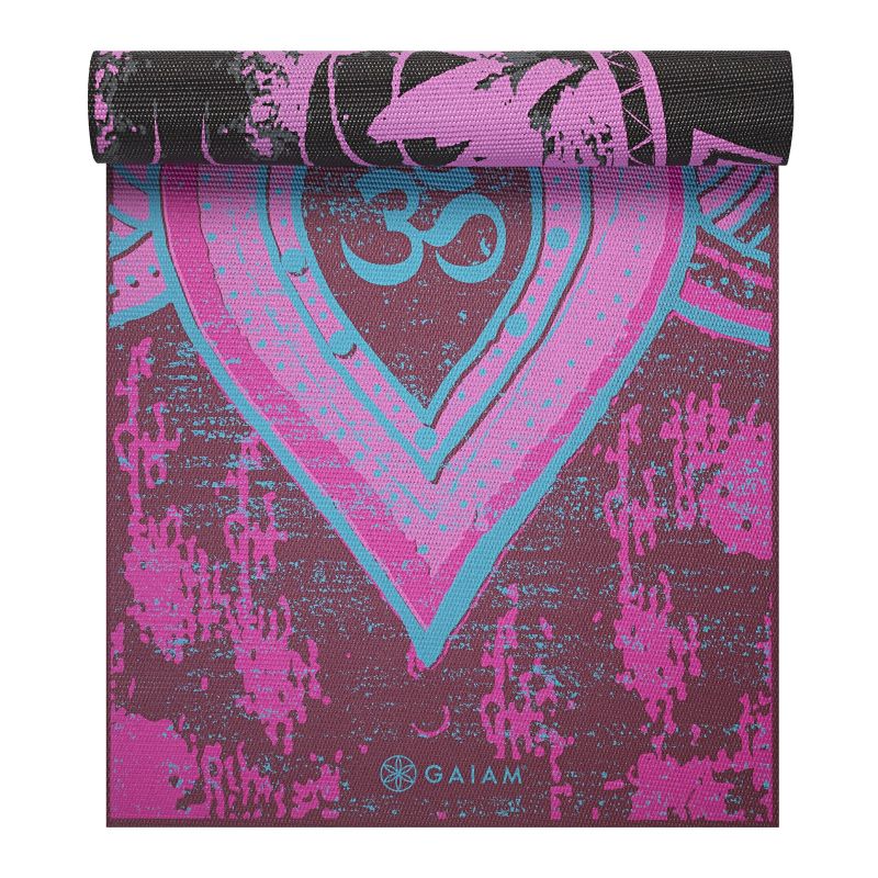 Double-sided yoga mat Gaiam &quot;BE FREE&quot; 6mm 62031