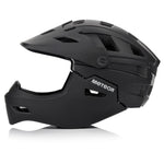 Meteor Hydra S full-face bicycle helmet 51-55 cm black fekete sisak 17894