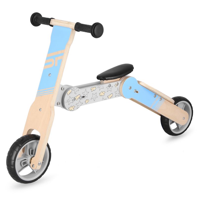 Spokey WOO-RIDE MULTI 940906 2-in-1 balance bike and children's scooter, blue General