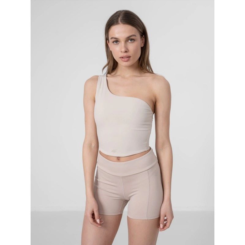 4f Women's One-Shoulder Yoga Crop Top H4Z22-TSD033 General