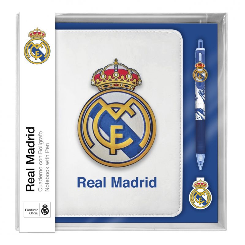 Real Madrid notebook and pen set RM00021 wielokolorowy rajongói termék