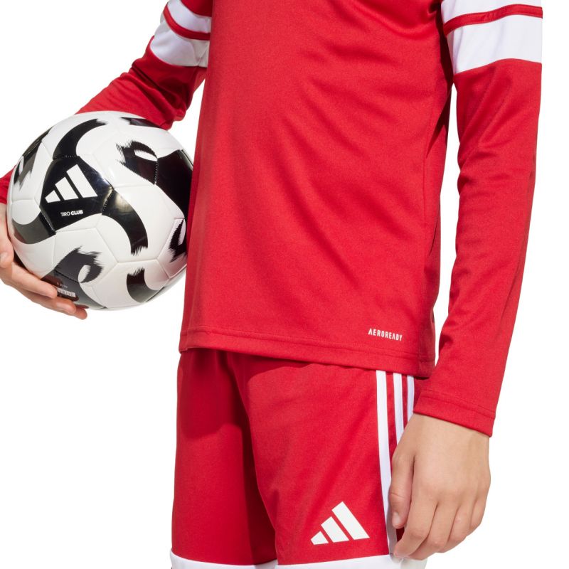 adidas Squadra 25 Long Sleeve Jersey for Kids Red and White JJ0041 General