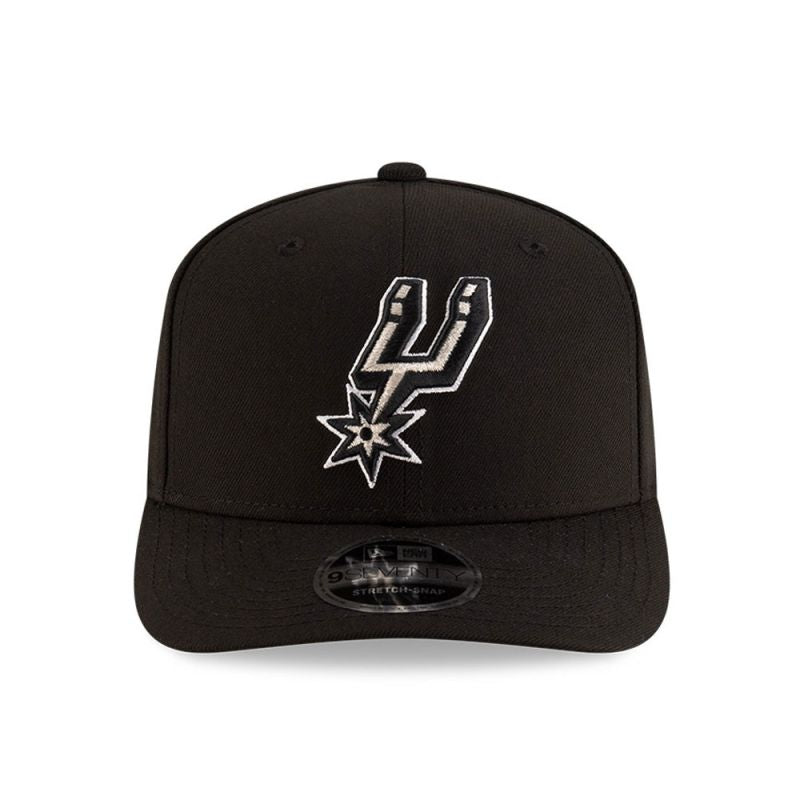 New Era 9SEVENTY San Antonio Spurs NBA Team Black Stretch Snapback Cap - uniwersalny baseball sapka