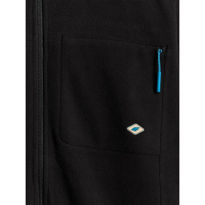 Men's relaxed fleece with stand-up collar 4F