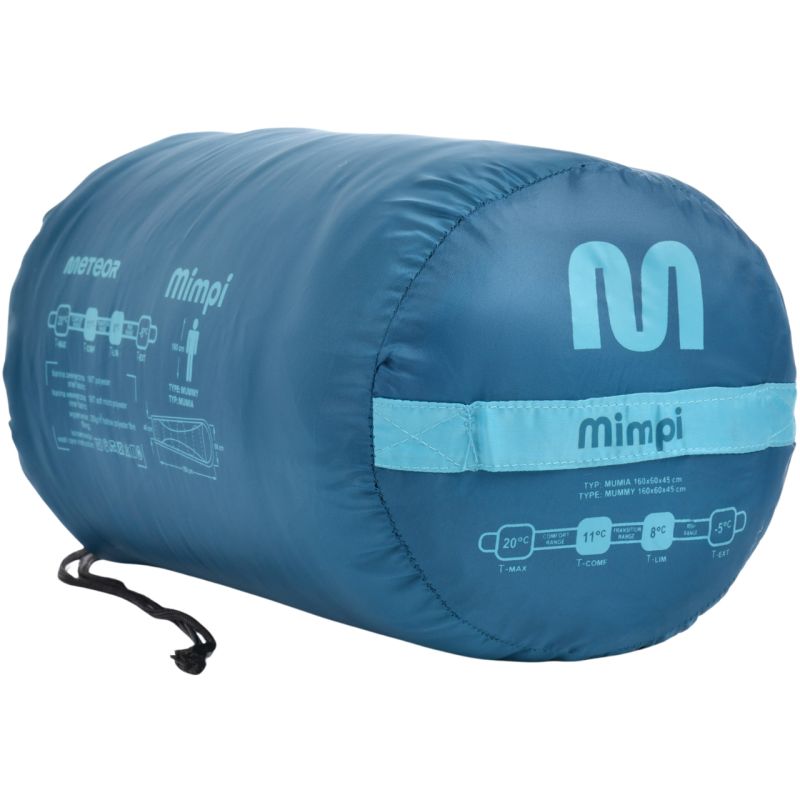 Meteor Mimpi Jr Sleeping Bag kék tourist equipment, sleeping bags