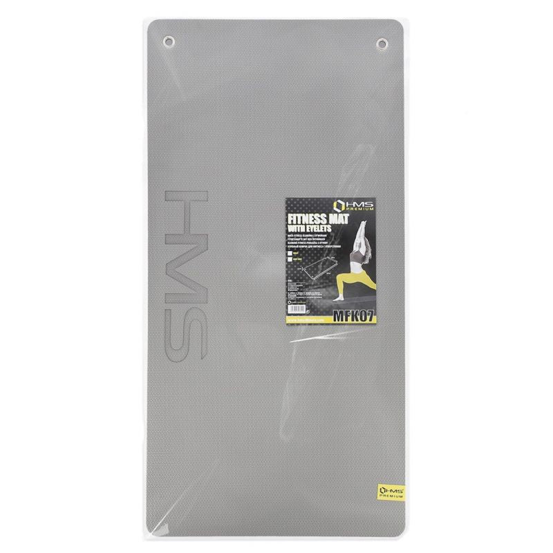 HMS Premium MFK07 gray club fitness mat with holes szürke póló 17-44-261