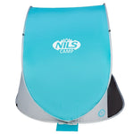 NILS CAMP NC3174 self-pitching beach tent, turquoise-gray szürke hátizsák