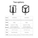 Rockbros K203-BK bicycle pedal set - black fekete sets