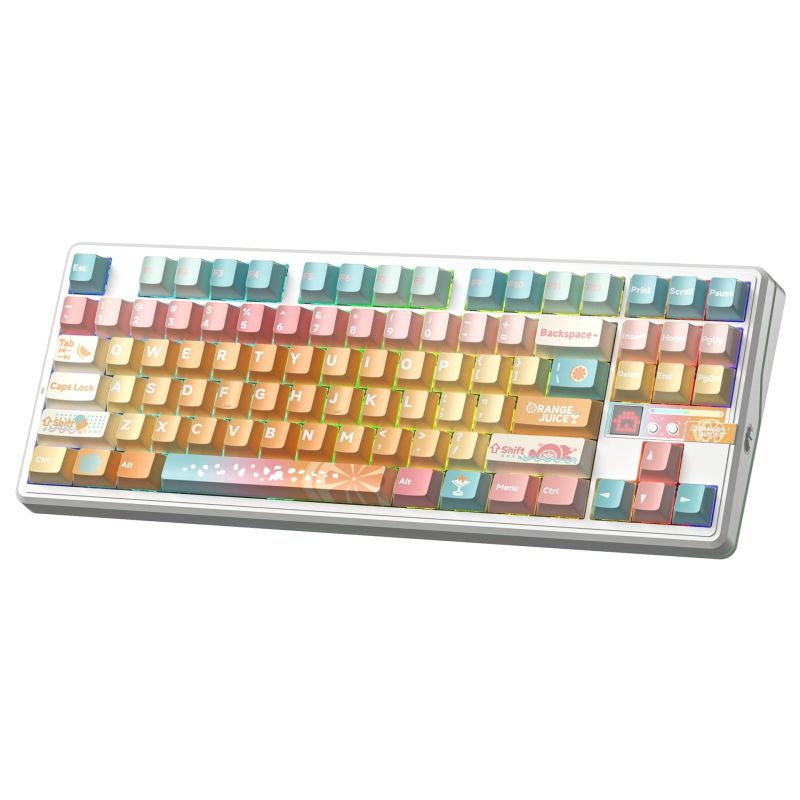 gasket V2 Orange Soda Kailh Meteorite Ice Cream switch RGB keyboard AULA