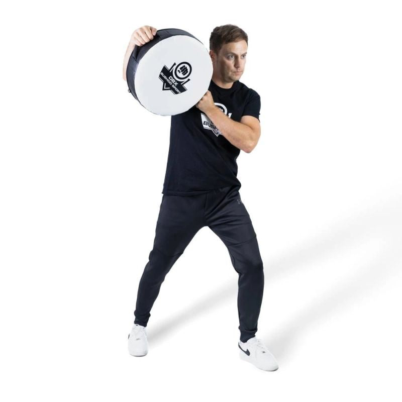 DBX Bushido Round and lightweight training shield | TO-White czarna training equipment, shields