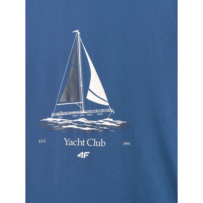 4F Men's relaxed T-shirt with print póló