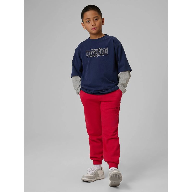 Boys' jogger sweatpants 4F 4FJRSS26TTROM1824-62S pants